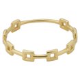 thumbnail image 2 of Bague Carrée en Or Jaune 14 K, Taille 5, 2 of 2