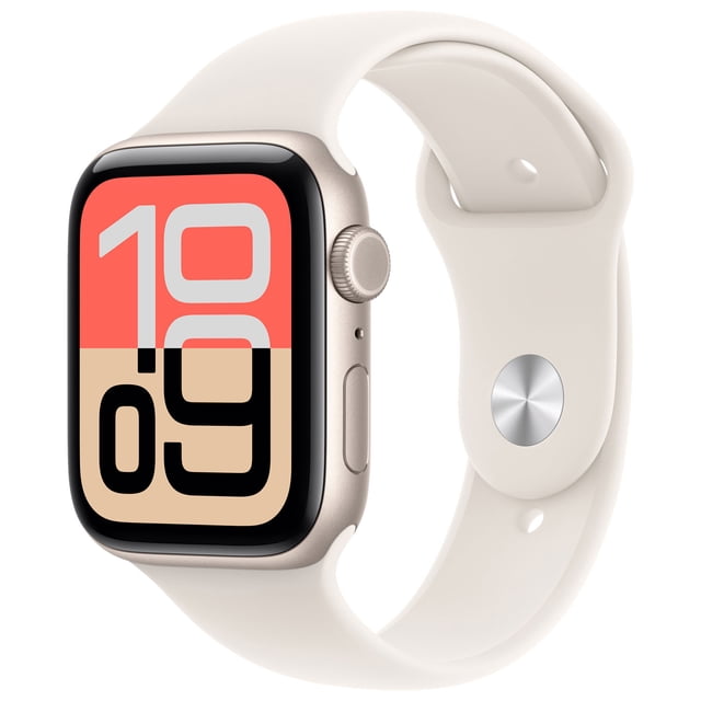 Restored Apple Watch Series SE 3 40MM (GPS + Cellular) Smartwatch Aluminum Case with Sport Band Open Box