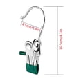 thumbnail image 1 of PRETXORVE Stainless Steel Hook Clip with Hook Storage Clip Drying Clip Multifunctional Seamless Hat Sock Windproof Pants Clip Heavy Duty Hanging Hooks, 1 of 5