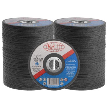 Unique Bargains 200 Pcs Roue Coupante 41/2 Pieds 7/8 Pieds pour Métal, Acier Inoxydable