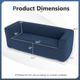 thumbnail image 3 of Gymax Canapé Double Gonflable Portable Sofa Gonflable avec Housse Amovible Bleu, 3 of 10
