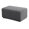 thumbnail image 1 of Stretch Ottoman Cover Ottoman Slipcovers Rectangle Foot Stool Covers Ottoman Foot Rest Cover Jacquard Fabric with Elastic Bottom, 1 of 6