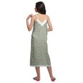 thumbnail image 2 of Moomaya Robe de Nuit Imprimée pour Femmes, Col en V, Bretelles Spaghetti, 2 of 6