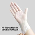 thumbnail image 4 of LSLJS 100 Pcs Clear Gloves Disposable Gloves Disposable Gloves Tattoos Gloves Disposable Cooking Gloves Food Grade PVC Kitchen Baking and Kneading Gloves, Home Accessories, 4 of 9