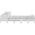 thumbnail image 4 of Meridian Furniture Nizuc Sectionnel Modulaire de Patio Extérieur Blanc, 4 of 9