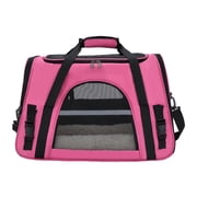 relayinert Cat Carrier Bag With Breathable Large Holes And Plush Pad For Comfortable Travel Pet Carrier Bag purple