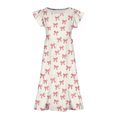 thumbnail image 2 of LOVZFMLL Robe d'Été à Imprimé Floral pour Filles, Manches Courtes, Volants, Poches, Col Rond, Imprimée, pour Enfants, 2 of 2