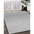 thumbnail image 3 of Ahgly Company Tapis d'Intérieur Lavable à la Machine, Carré, Transitionnel, Platine Argent Gris, Tapis de Zone, 6 Pieds Carré, 3 of 7