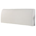 thumbnail image 2 of Linnome Full Wrap Bedhead Cover Stretchable Dustproof Headboard Protector Soft Padded Bed Head Cover with Elastic Hem for 71 Inch Bed White, 2 of 6