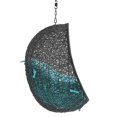 thumbnail image 3 of Modway Encase Swing Outdoor Patio Lounge Chair without Stand in Black/Turquoise, 3 of 8