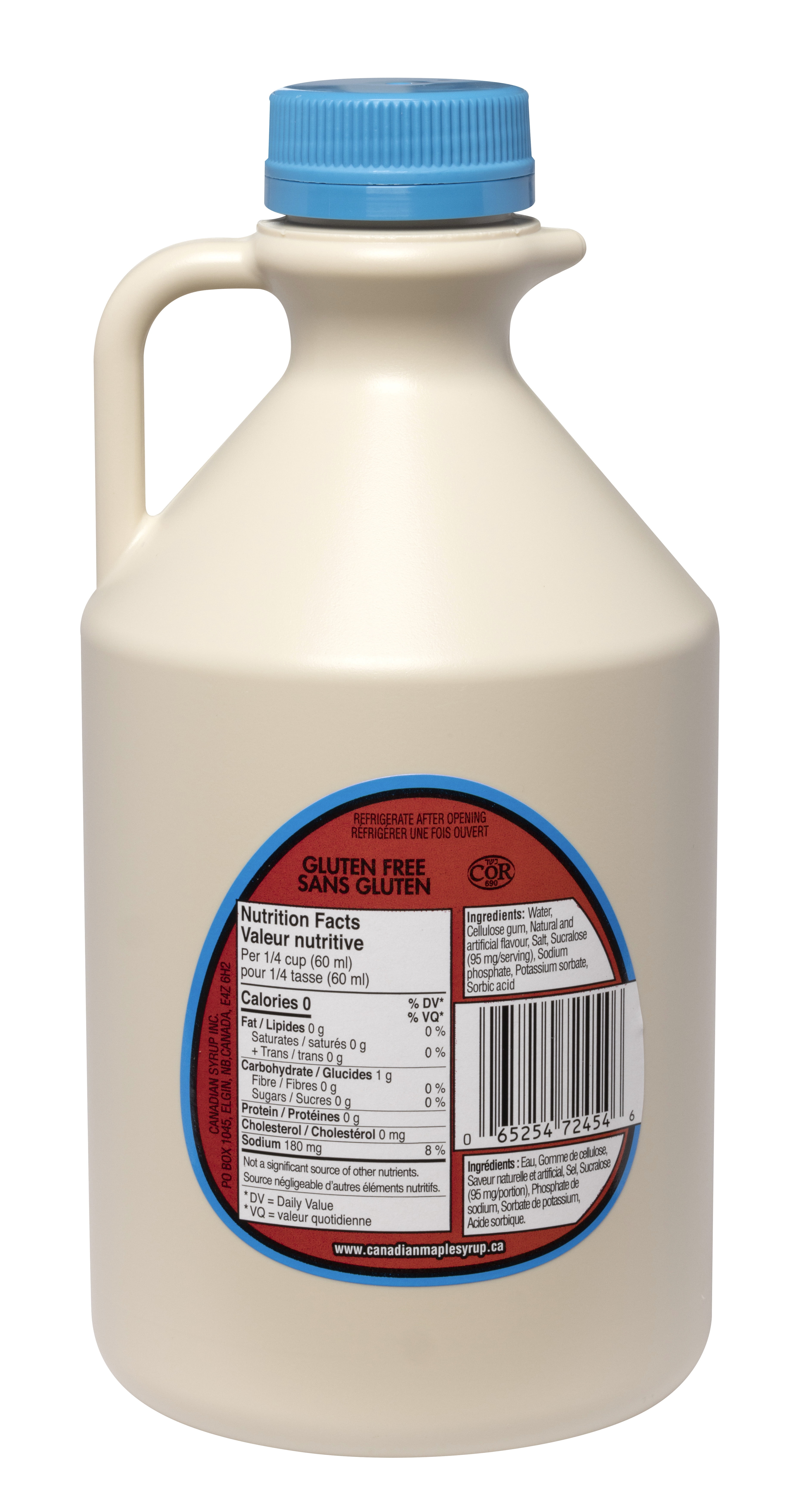 Steeves Maples - 1L Sugar Free Maple Taste Syrup - 0 Calories Per Serving