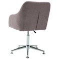 thumbnail image 3 of vidaXL Swivel Dining Chair Taupe Fabric, 3 of 5