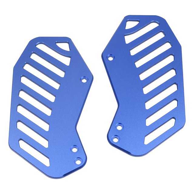 Miulika 2Pcs Electrocar Front Foot Pedals Aluminum Alloy Foot Pegs Bracket Foot Rests Blue