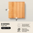 thumbnail image 2 of John Boos B Series Square Wood Cutting Board with Feet, 9" x 9", Maple, 2 of 7