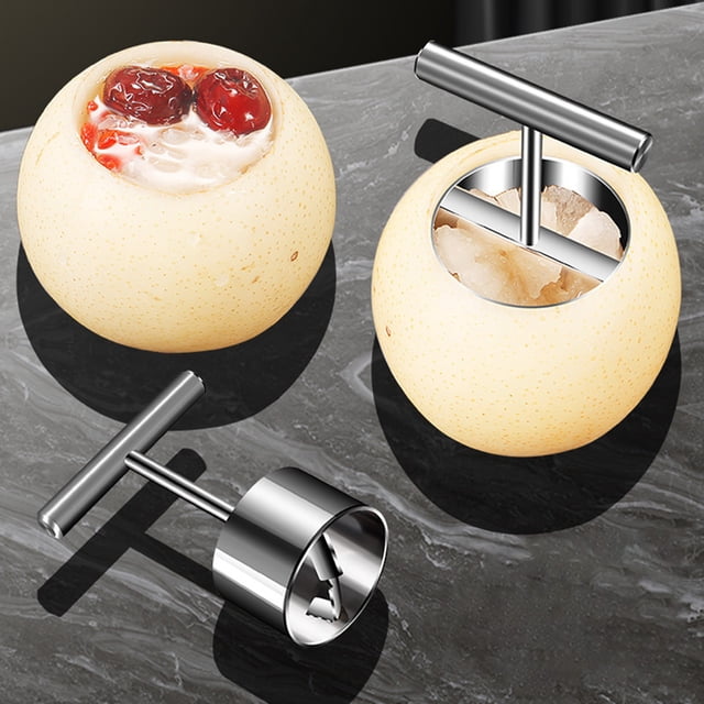 Oleegame 1PC Potato Fry Cutter 304 Stainless Steel Fruit Corer Snow Pear Core Separator Kitchen Stewed Pear Core Remover