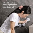 thumbnail image 4 of Suction Grab Bar for Shower 12 In Gray Plastic Bathroom Safety Handrail for Seniors Removable Without Drilling, 4 of 8