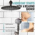 thumbnail image 3 of SR SUN RISE Shower Faucet - 12 Inch Multifunctional High Pressure Shower Head System with Handheld Shower Head Fixtures - Valve Included - Oil Rubbed Bronze, 3 of 5