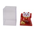 thumbnail image 2 of Solar Powered Lucky Cat Bright Colors Energy Saving Solar Waving Cat Lucky Wealth for Rich Life Plastic Material, 2 of 7