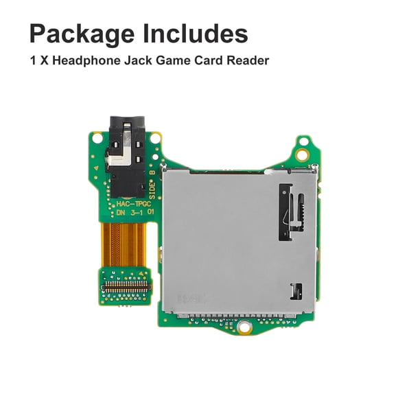 Game Cartridge Card Reader Slot, TSV Switch Headphone Jack