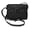 Black, variant on CTM® Leather Shoulder Bag Purse with Side Organizer (Women's)