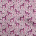 thumbnail image 1 of oneOone Rayon Pink Fabric Animal Craft Projects Decor Fabric Printed By The Yard 56 Inch Wide, 1 of 4