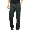 thumbnail image 1 of Penkiiy Pantalon de Randonnée Homme Liquidation Pantalon Détachable pour Homme Pantalon Multi-Poches Pantalon de Sport d'Extérieur Pantalon Cargo Pantalon Pantalon Pantalon Gris, 1 of 9