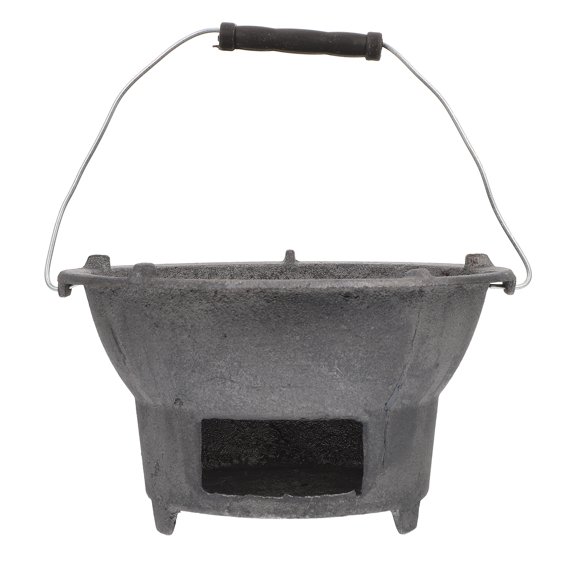 Miangastore Poêle Barbecue en Fonte Poêle à Charbon pour Barbecue Extérieur Outil de Barbecue de Camping