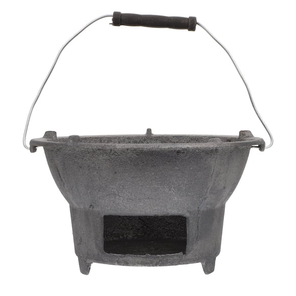 Miangastore Poêle Barbecue en Fonte Poêle à Charbon pour Barbecue Extérieur Outil de Barbecue de Camping