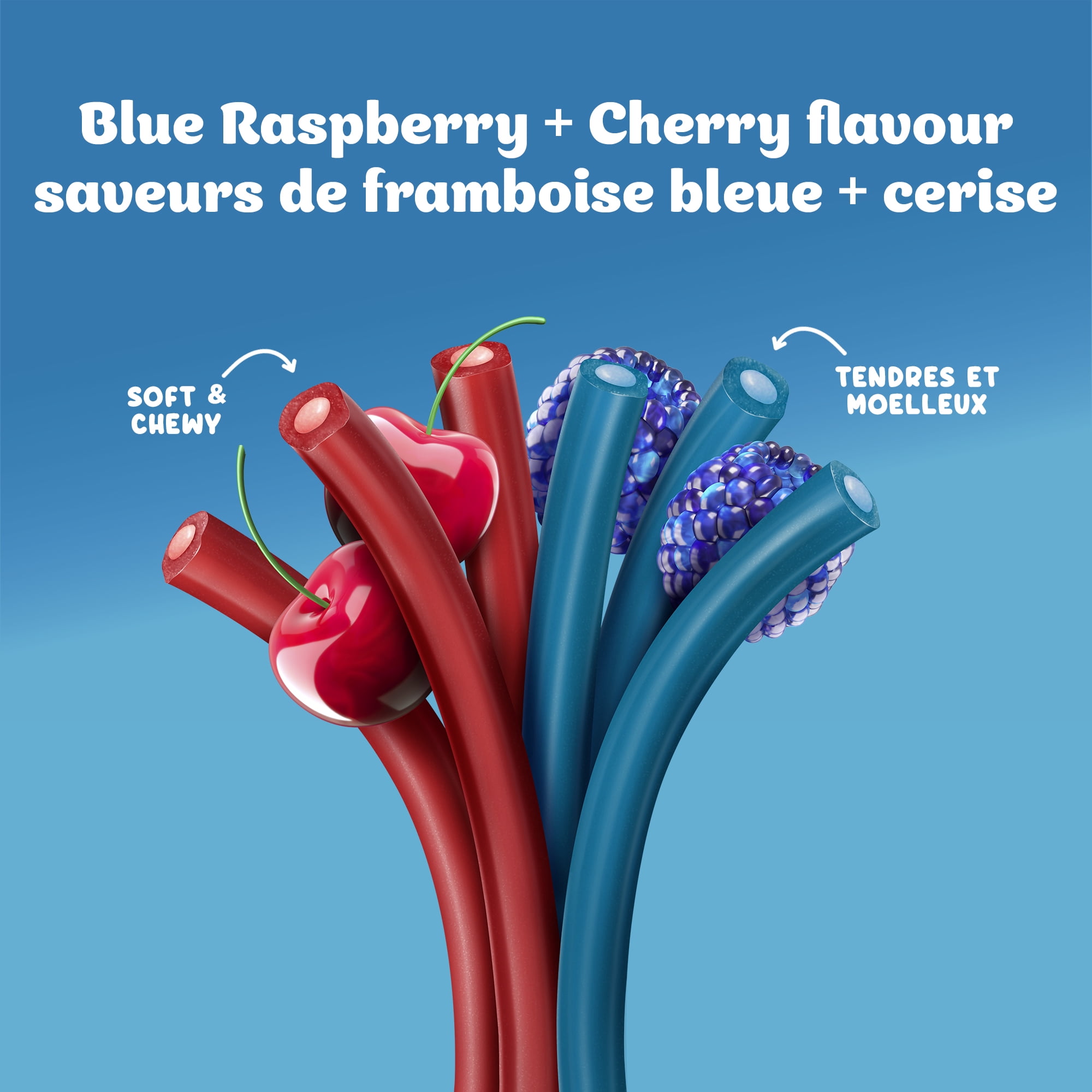 Cordes JOLLY RANCHER framboise bleue et cerise, 283 g