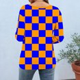 thumbnail image 3 of T-shirt Imprimé Chic pour Femme, Blouse Décontractée Tendance, Tissu Polyester Doux, Col Rond à Manches 3/4, Conçu pour un Usage Quotidien Polyvalent, 3 of 8
