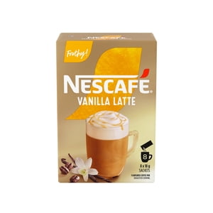 NESCAFE Vanilla Latte Frothy café mélange instantané, pas de lait nécessaire, juste ajouter l'eau chaude