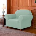 thumbnail image 2 of CHOK 2024 Solid Print Polyester Loveseat Slipcover  Chocolate, 2 of 6