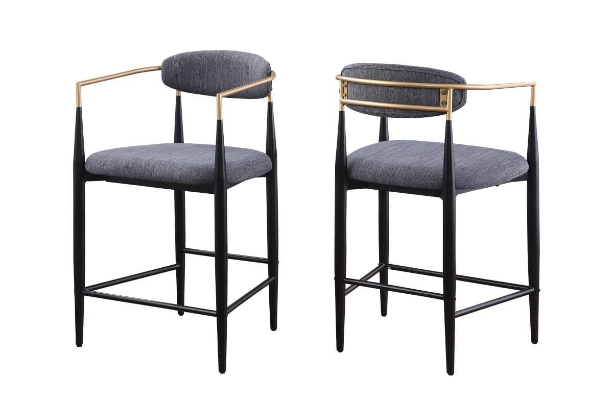 Diana Counter Stool, Set of 2, Grey