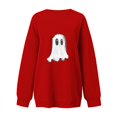 thumbnail image 5 of Chandails Molletonnés Oversize pour Femmes Coupe Ample, Liquidation pour Femmes Chandails Molletonnés à Col Rond Tunique à Enfiler, Mode pour Femmes Automne Hiver Halloween Lunettes Fille Imprimé Décontracté Sport Survêtements à Col Rond Manches Longues, 5 of 5