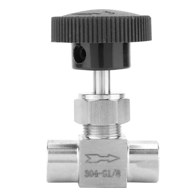 Stainless Steel BSPP Female Thread Straight Needle Valve for Water Gas Oil Transmission(Type A)