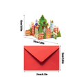 thumbnail image 4 of PEONAVET Holiday Greeting Cards Christmas Greeting Cards with Envelopes Three Dimensional Christmas Cards with Envelopes Christmas Greeting Cards Ornament, 4 of 6