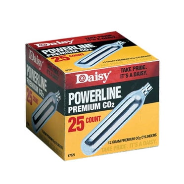 Daisy Produits d'Extérieur Cylindre de Co2 25 Unités Argent 12 g