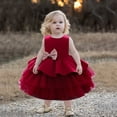 thumbnail image 2 of Robe de Princesse pour Filles Enfants Filles à Volants Princesse Demoiselle d'Honneur Robe de Concours Anniversaire Fête Robe de Mariage, 2 of 9