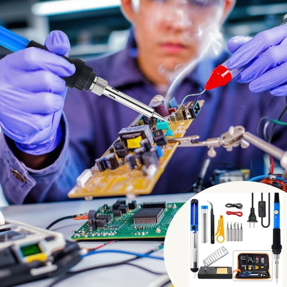 EQWLJWE Clearance,Soldering Iron Kit Electronic Constant Temperature Soldering Tool Soldering Set