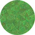 thumbnail image 1 of Ahgly Tapis d'Intérieur Lavable en Machine Carré Vert Algue, 3 Pieds Carré, 1 of 7