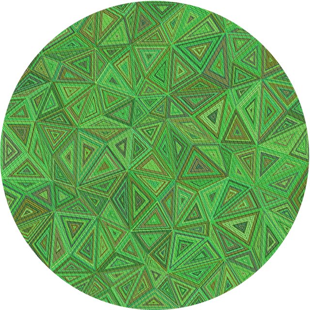 Ahgly Tapis d'Intérieur Lavable en Machine Carré Vert Algue, 3 Pieds Carré
