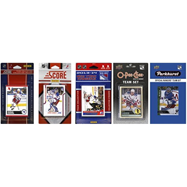 C&I Collectables NYR516TS LNH New York Rangers 5 Ensembles d'Équipe de Cartes à Échanger sous Licence Différents