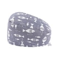 thumbnail image 1 of Unisex Scrub Hat Breathable Printed Bouffant Cap For And Hair Accessories Everyday Comfort And Durable Design, 1 of 2