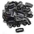 thumbnail image 3 of Estbridge 40Pcs U Shape Iron Snap Clips for Feather Hair Extensions Wigs Weft Black, 3 of 4