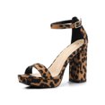 thumbnail image 1 of BLISSFUL STEP Women's Open Toe Platform Ankle Strap Chunky Heel Sandals, 1 of 7