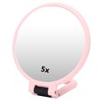 thumbnail image 4 of Handheld Mirror Round Vanity Mirror 5x Magnifying Makeup Mirror Doublesided Cosmmetic Mirror Double Sided Mirror Cosmmetic Mirror For Hotel For Travel For Home, 4 of 7