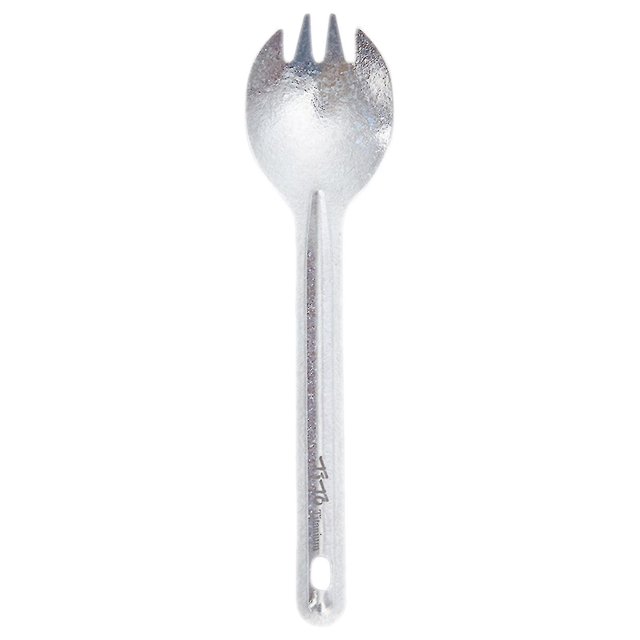 Spork Utensils Anti-rust Anti-oxidation Tableware Camping Hunting Spoon Utensils For Travel1pcssilver