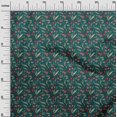 thumbnail image 2 of oneOone Cotton Poplin Fabric Leaves & Floral Block Decor Fabric Printed BTY 56 Inch Wide, 2 of 4