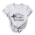 thumbnail image 5 of EGNMCR Chemise de Pâques pour Femmes Imprimé de Pâques Manches Courtes Décontracté Ample Col Rond T-Shirts pour Femmes, 5 of 5