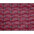 thumbnail image 4 of oneOone Polyester Lycra Fabric Fish Block Print Fabric By The Yard 56 Inch Wide, 4 of 4